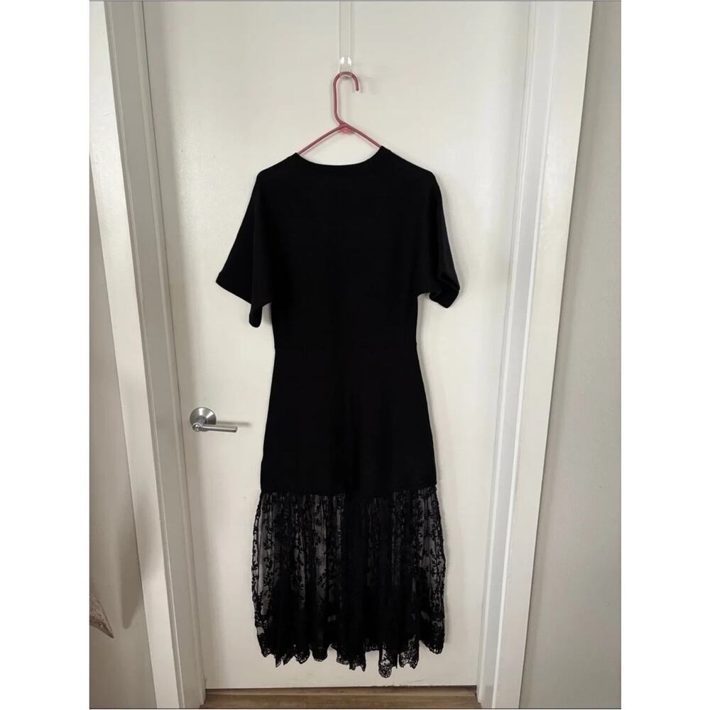 SEA New York Black Knit Lace Combo Diane Maxi Dress - Picture 6 of 7